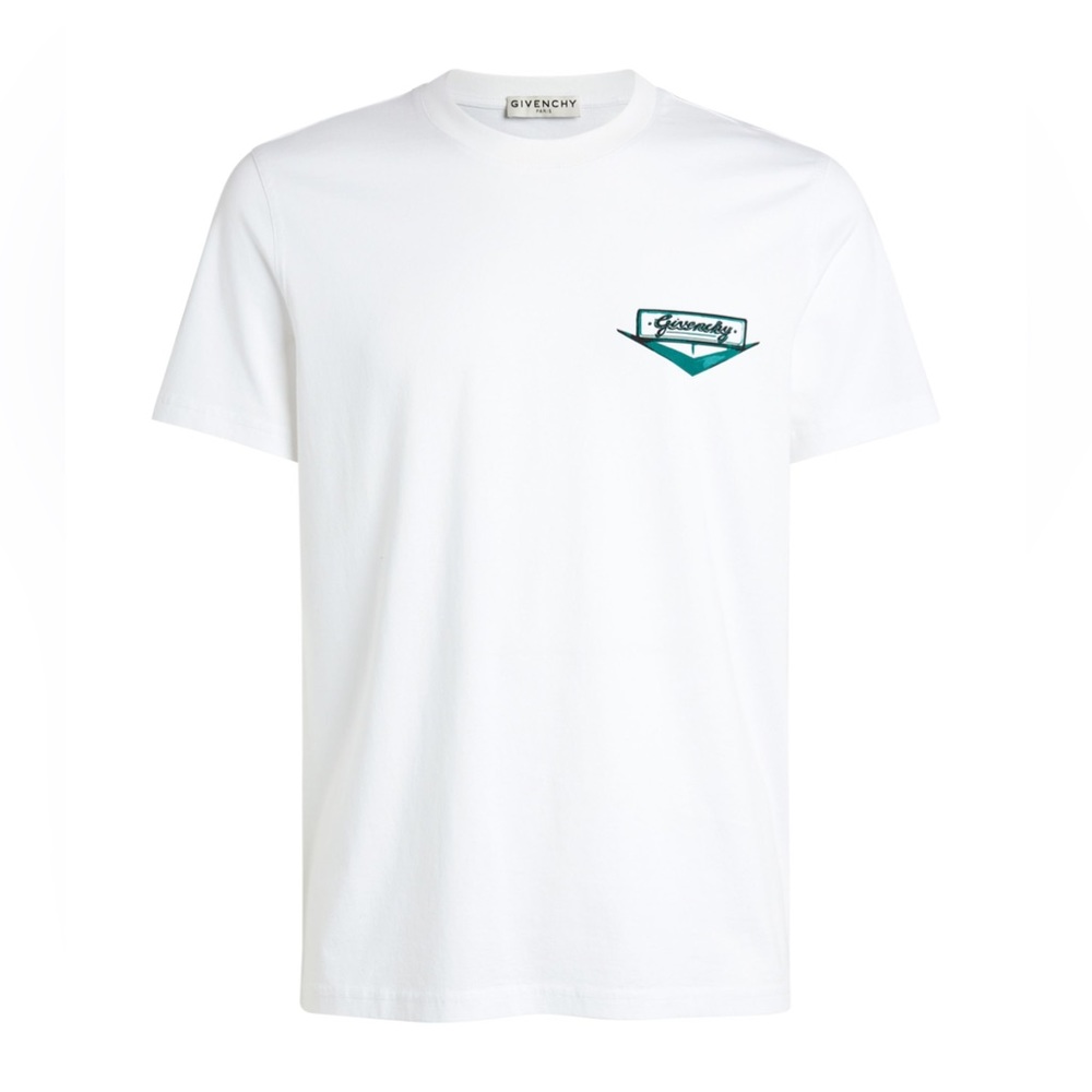 NWOT Men’s X-Large Givenchy Motel Cars Print Cotton T-Shirt In White/Multicolor - Picture 1 of 14